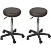 Image de Tabourets De Bureau Lot De 2 Marron 35,5x84 Cm Similicuir Vidaxl