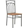 Image de Vidaxl chaises à manger lot de 6 marron mdf 281397