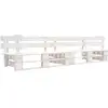 Image de Canapé De Jardin Palette 2 Places Blanc Bois Vidaxl