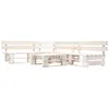 Image de vidaXL Salon de jardin palette 4 pcs Bois Blanc