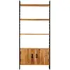 Image de Vidaxl bibliothèque à 4 niveaux 80x30x180 cm bois d'acacia massif