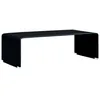 Image de Table basse Noir 98 x 45 x 31 cm Verre trempé