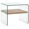 Image de Table Basse Clair 50x50x45 Cm Verre Trempé Vidaxl