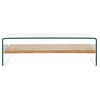 Image de Vidaxl table basse clair 98x45x31 cm verre trempé 284743