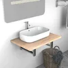 Image de Meuble De Salle De Bain Chêne 60x40x16,3 Cm Vidaxl