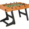 Image de Table De Football Pliante 121 X 61 X 80 Cm Marron Clair Vidaxl