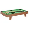 Image de vidaXL Mini table de billard 3 pieds 92x52x19 cm Marron et vert