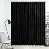 Image de Rideau Occultant Avec Crochets Velours Noir 290x245 Cm Vidaxl