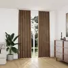 Image de Rideaux Occultants Avec Crochets 2 Pcs Velours Beige 140x245 Cm Vidaxl