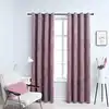 Image de Rideaux Occultants Avec Anneaux 2 Pcs Velours Rose 140x245 Cm Vidaxl