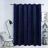 Image de Rideau occultant - vidaXL - Velours Bleu foncé - 290x245 cm -  illets métalliques - Lavable en machine