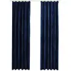 Image de Rideaux Occultants Et Crochet 2pcs Velours Bleu Foncé 140x245cm Vidaxl