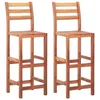 Image de vidaXL Lot de 2 Chaises de Bar Siège de Pub Chaise de Bistrot Meuble de Salle à Manger Cuisine Salon Maison Intérieur 46314