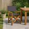 Image de Chaises De Metteur En Scène Lot De 2 Bois Massif D'acacia Vidaxl