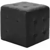 Image de Vidaxl poufs 2 pcs noir 30 x 30 x 30 cm similicuir 278390