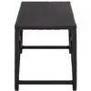 Image de Vidaxl banc de jardin 120 cm résine tressée noir 46210