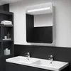 Image de Armoire De Salle De Bain À Miroir Led 68x9x80 Cm Vidaxl