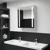 Image de Armoire De Salle De Bain À Miroir Led 60x14x62 Cm Vidaxl