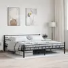 Image de Cadre De Lit Sans Matelas Noir Acier 200x200 Cm Vidaxl