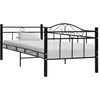 Image de Cadre De Lit De Repos Sans Matelas Noir Métal 90x200cm Vidaxl