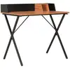 Image de Bureau Noir Et Marron 80x50x84 Cm Vidaxl