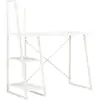 Image de Bureau Avec Étagère Blanc 102x50x117 Cm Vidaxl