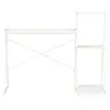 Image de Vidaxl bureau avec étagère blanc 116x50x93 cm 20287