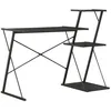 Image de vidaXL Bureau avec étagère Noir 116x50x93 cm 20288