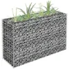 Image de vidaXL Lit surélevé à gabion Acier galvanisé 90x30x60 cm