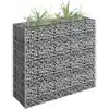 Image de Lit Surélevé À Gabion Acier Galvanisé 90x30x90 Cm Vidaxl