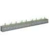 Image de vidaXL Lit Surélevé à Gabion Parterre de Fleurs Plantes Jardin Terrasse Extérieur Arrière-cour Jardinière Acier Galvanisé 145641
