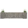 Image de vidaXL Jardinière à Gabion en H Panier de Gabion Parterre Surélevé de Fleurs Plantes Jardin Terrasse Extérieur Fil dAcier 145659