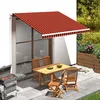 Image de vidaXL Toile dauvent Orange et marron 35x25 m 145723