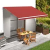 Image de vidaXL Toile dauvent Orange et marron 5x3 m 145726