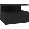 Image de Table De Chevet Flottante Noir 40x31x27 Cm Bois D'ingénierie Vidaxl