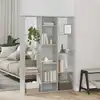 Image de Séparateur De Pièce/bibliothèque Gris Béton Bois D’ingénierie Vidaxl