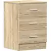 Image de Table De Chevet Chêne Sonoma 38x35x56 Cm Bois D'ingénierie Vidaxl