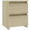 Image de Vidaxl table de chevet chêne sonoma 30x30x40 cm bois d'ingénierie 800519