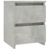 Image de Vidaxl table de chevet gris béton 30x30x40 cm bois d’ingénierie 800521