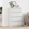 Image de Buffet Blanc 60x35x98,5 Cm Bois D'ingénierie Vidaxl