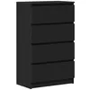 Image de Buffet Noir 60x35x98,5 Cm Bois D'ingénierie Vidaxl