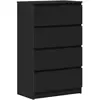 Image de Vidaxl buffet noir 60x35x98,5 cm bois d'ingénierie 800532