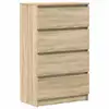 Image de Vidaxl buffet chêne sonoma 60x35x98,5 cm bois d'ingénierie 800534