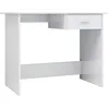 Image de Bureau Blanc Brillant 100x50x76 Cm Bois D’ingénierie Vidaxl