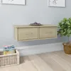 Image de vidaXL Étagère murale avec tiroirs Chêne sonoma Bois dingénierie 800588