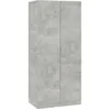 Image de vidaXL Garde-robe Gris béton 80x52x180 cm Aggloméré