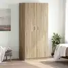 Image de Garde-robe Chêne Sonoma 90x52x200 Cm Bois D’ingénierie Vidaxl