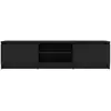 Image de Vidaxl meuble tv noir 140x40x35,5 cm bois d'ingénierie 800649