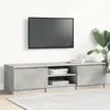 Image de Meuble Tv Gris Béton 140x40x35,5 Cm Bois D'ingénierie Vidaxl