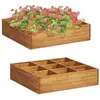 Image de vidaXL Lit surélevéde jardin à herbes Bois dacacia massif 60x60x15 cm